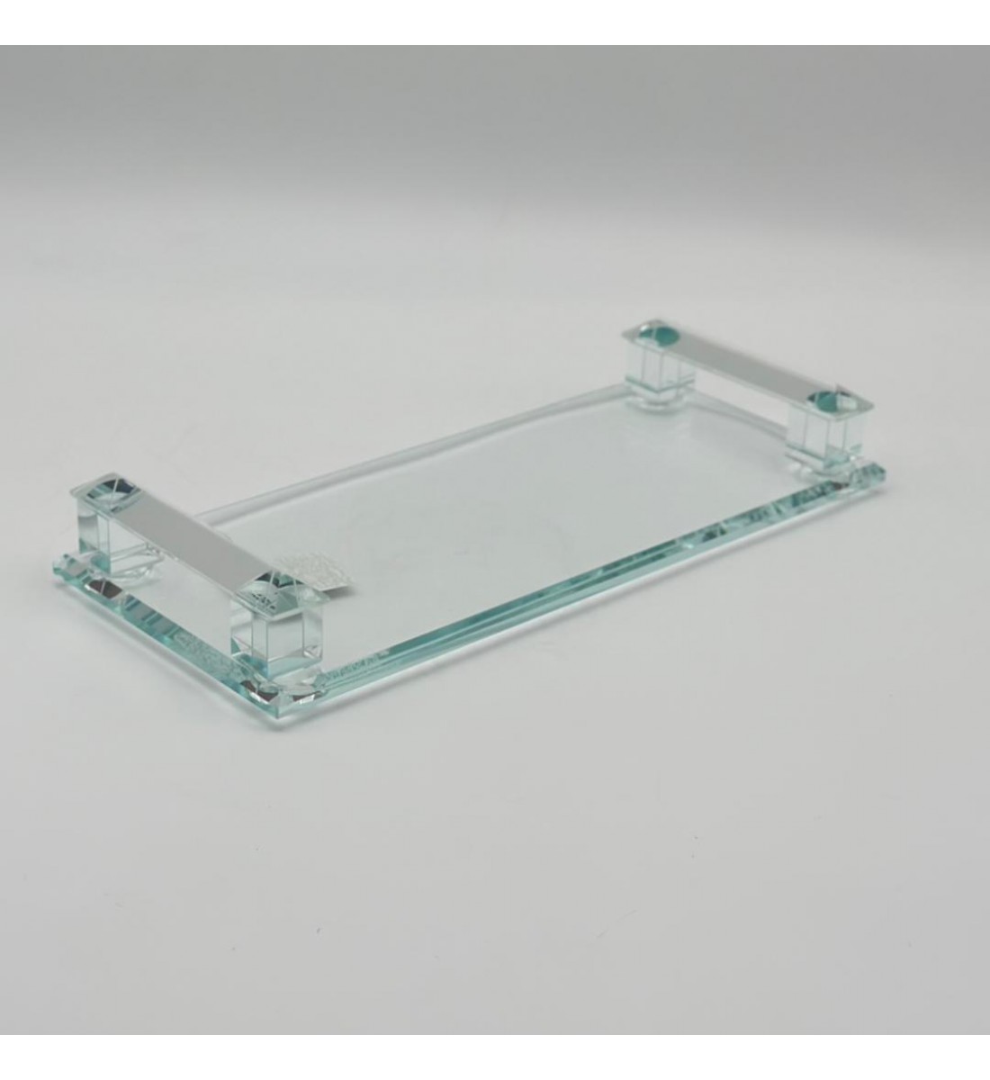 صينية تقديم أنيقة بتصميم عصري مصنوعة من الزجاج الشفاف28×12×5سم صينية تقديم أنيقة بتصميم عصري مصنوعة من الزجاج الشفاف28×12×5سم
