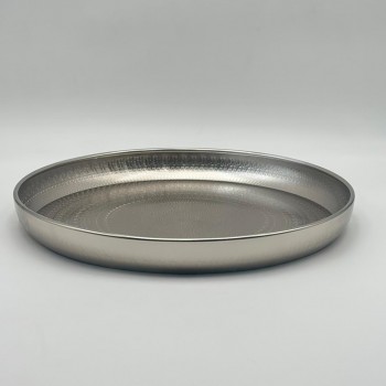 صحن تقديم معدنية فاخرة – تصميم أنيق وعصري 34×34×4سم 