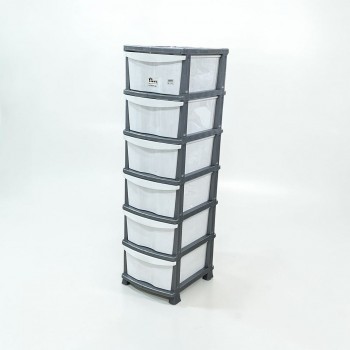 وحدة ادراج تخزين بلاستيك6ادراج 137×37×45سم 