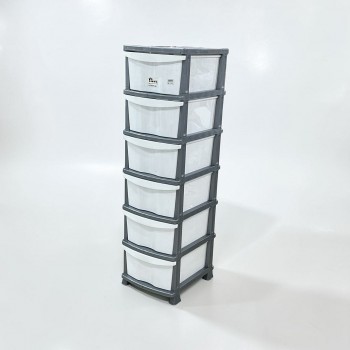 وحدة ادراج تخزين بلاستيك6ادراج 137×37×45سم 