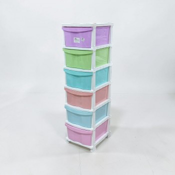 وحدة ادراج تخزين بلاستيك6ادراج 137×37×45سم 