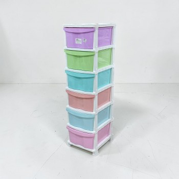 وحدة ادراج تخزين بلاستيك6ادراج 137×37×45سم 