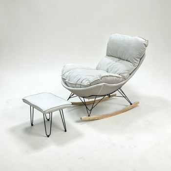 كرسي هزاز مع طاوله بتصميم مميز وعصرى