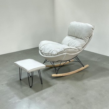 كرسي هزاز مع طاوله بتصميم مميز وعصرى