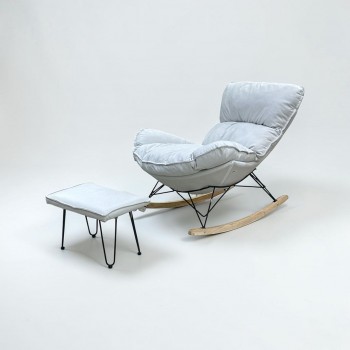 كرسي هزاز مع طاوله بتصميم مميز وعصرى