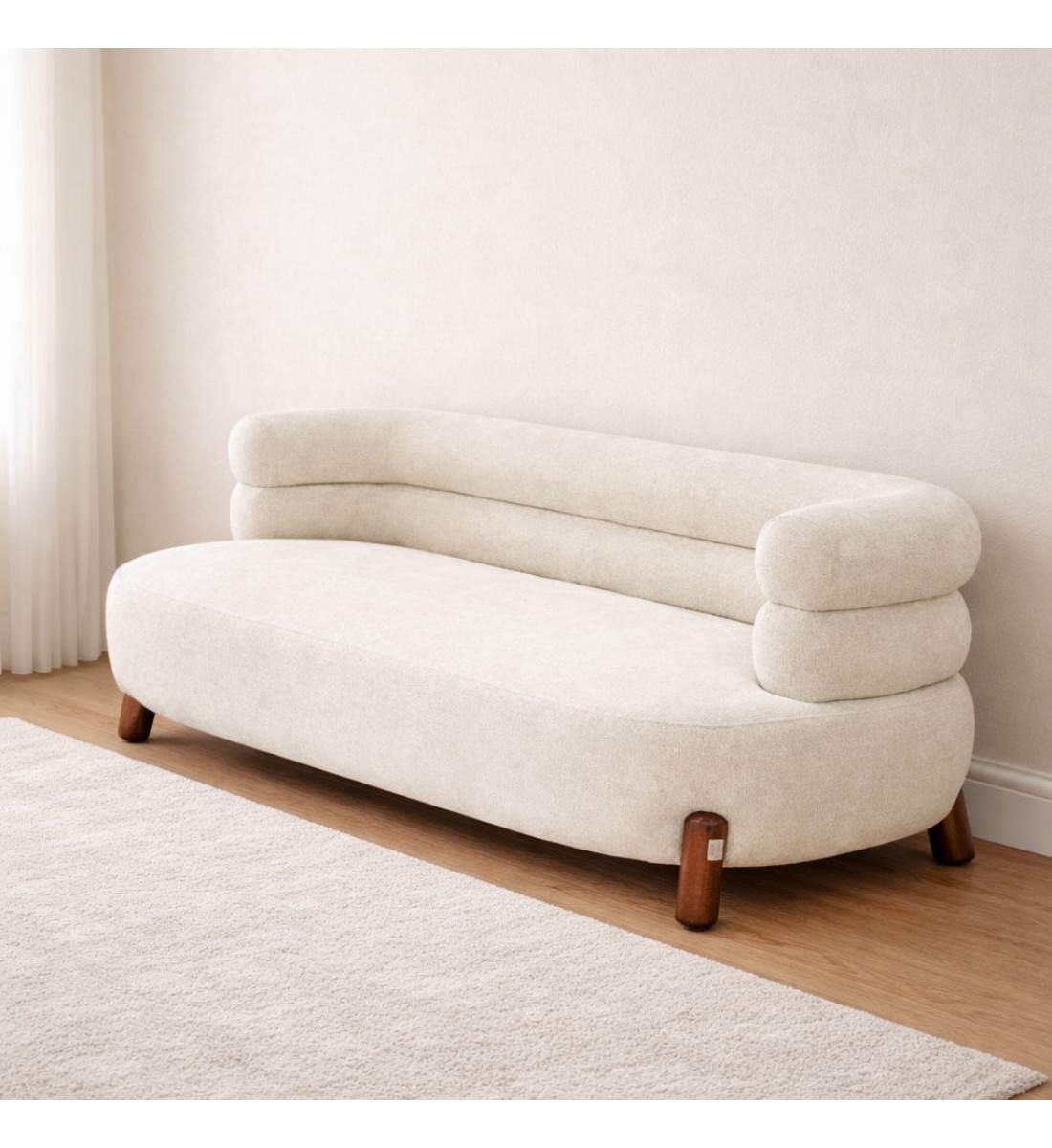 كنبة مفردة قماش بتصميم عصري70×55×190سم ارتفاع الجلسة 40سم 