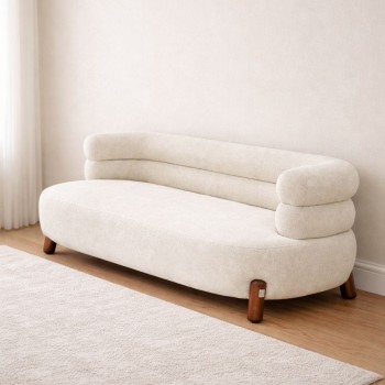 كنبة مفردة قماش بتصميم عصري70×55×190سم ارتفاع الجلسة 40سم 