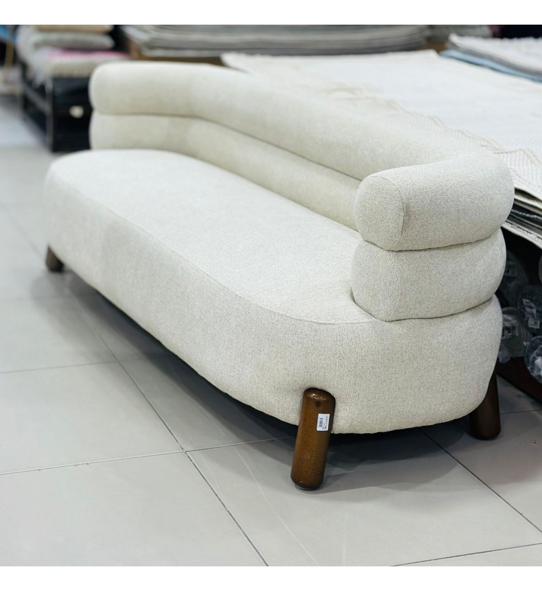 كنبة مفردة قماش بتصميم عصري70×55×190سم ارتفاع الجلسة 40سم 