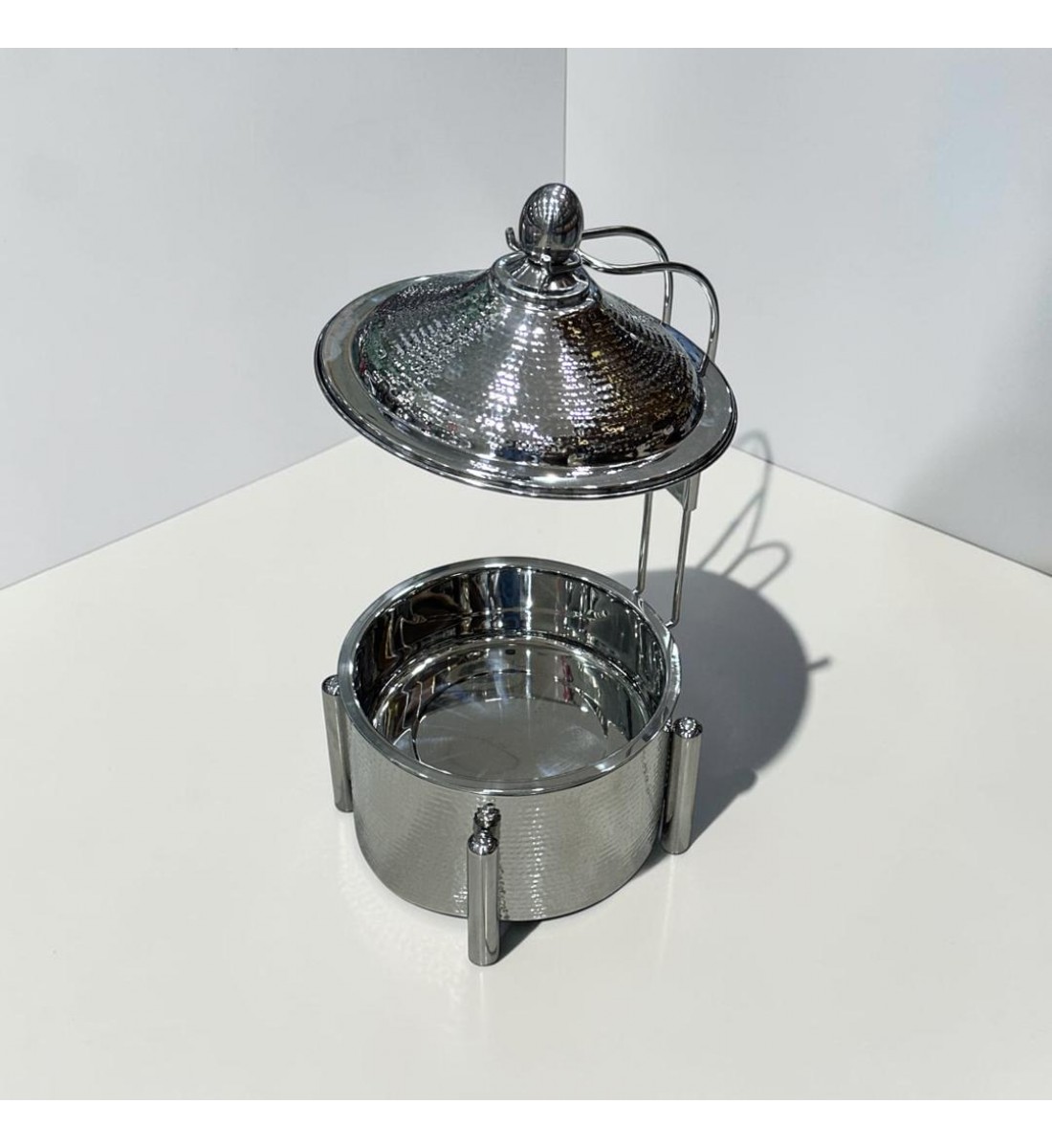 سخان طعام من الستانلس ستيل هندي غطاء استيل4لتر 