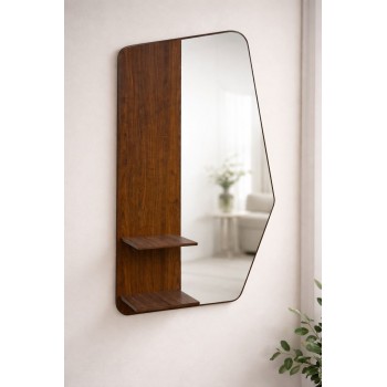 مرايه جداريه  مع علاق ورفوف ×110سم (منتج تفصيل )