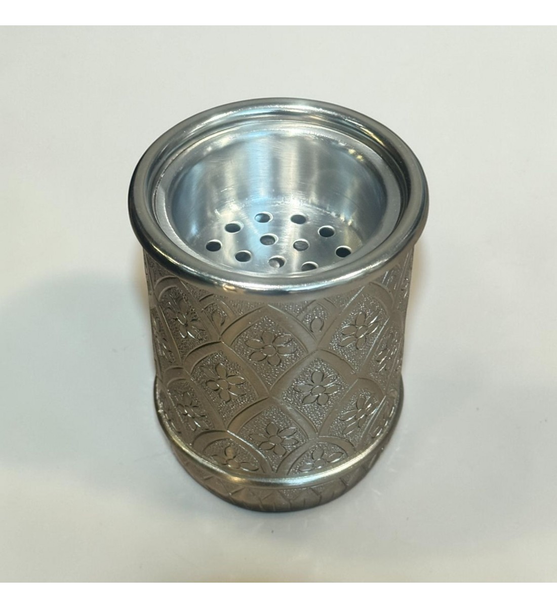 مبخرة المونيوم بنقشة 15×10×10سم 