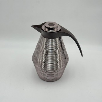 ترمس أنيق بتصميم عصري يجمع بين البساطة والفخامة، مصنوع من هيكل معدني1لتر 