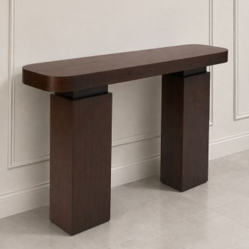 مدخل كنسول خشب سنديان  بشكل جذاب وانيق(منتج تفصيل)