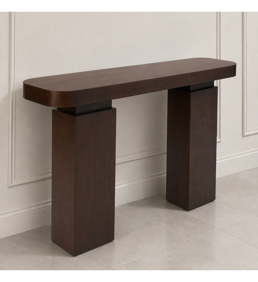 مدخل كنسول خشب سنديان  بشكل جذاب وانيق(منتج تفصيل)