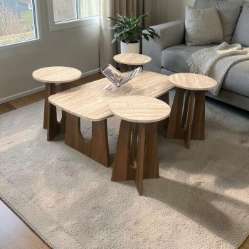 طقم طاولات وسط 5قطع 