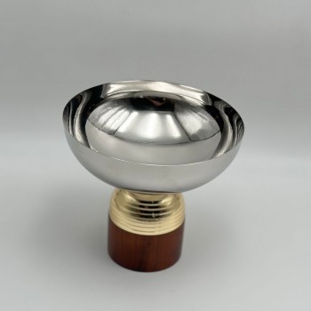 صحن تقديم معدنية فاخرة – تصميم أنيق وعصري20×20×18سم 