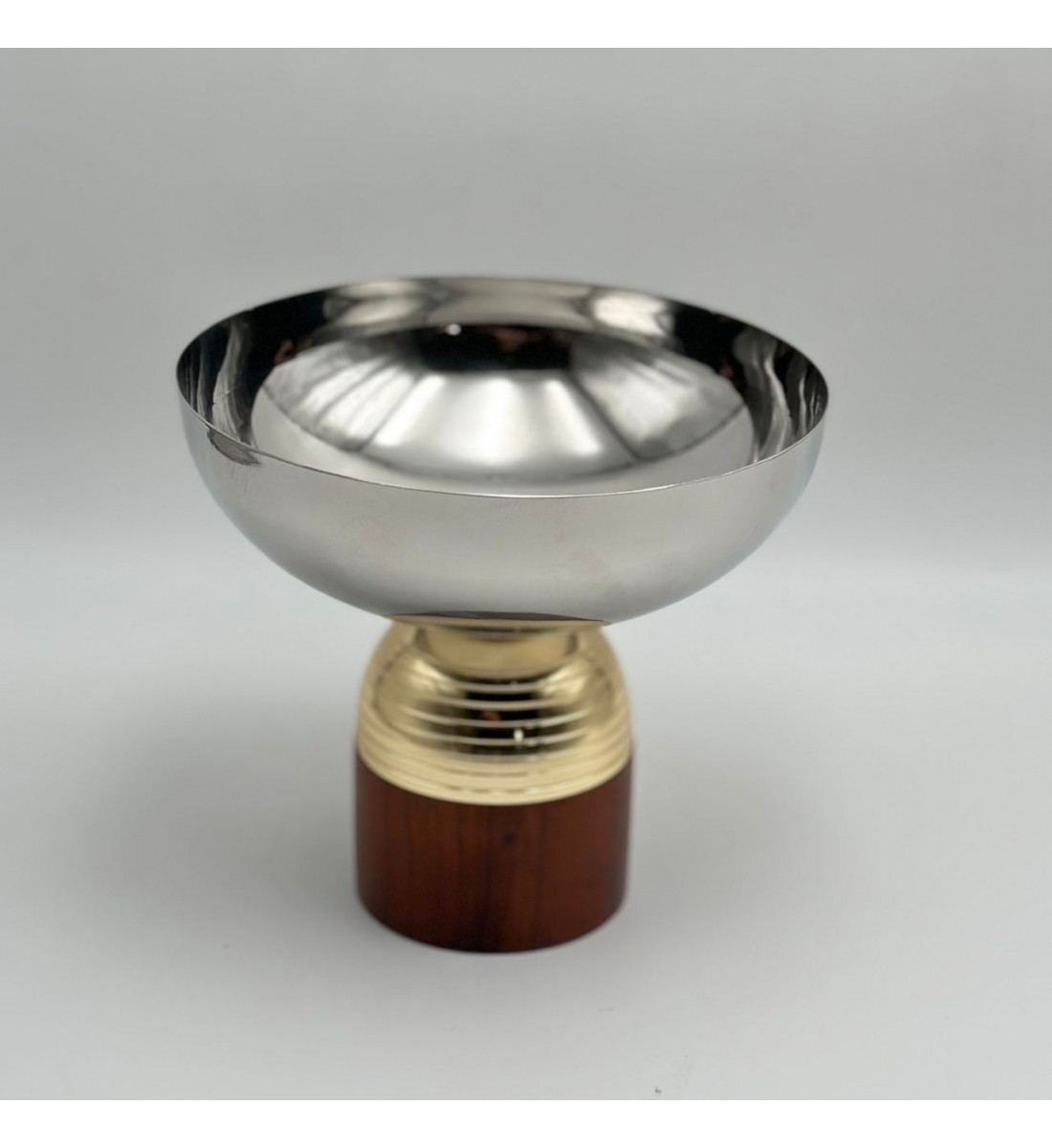 صحن تقديم معدنية فاخرة – تصميم أنيق وعصري20×20×18سم 