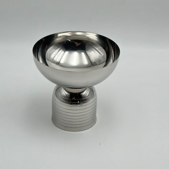 صحن تقديم معدنية فاخرة – تصميم أنيق وعصري15×15×15سم 