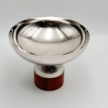 صحن تقديم معدنية فاخرة – تصميم أنيق وعصري25×25×19سم 