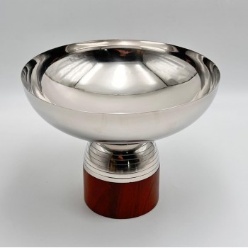 صحن تقديم معدنية فاخرة – تصميم أنيق وعصري25×25×19سم 