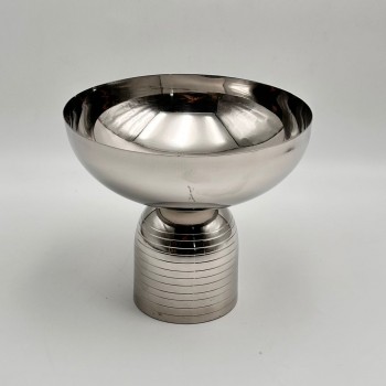 صحن تقديم معدنية فاخرة – تصميم أنيق وعصري20×20×18سم 