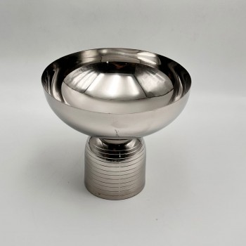 صحن تقديم معدنية فاخرة – تصميم أنيق وعصري20×20×18سم 