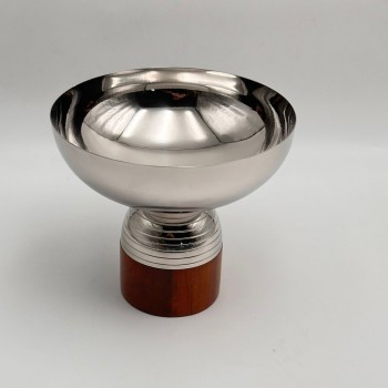 صحن تقديم معدنية فاخرة – تصميم أنيق وعصري20×20×18سم 