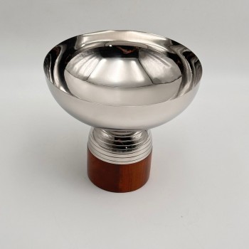 صحن تقديم معدنية فاخرة – تصميم أنيق وعصري20×20×18سم 