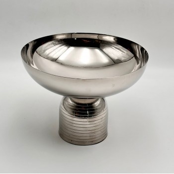 صحن تقديم معدنية فاخرة – تصميم أنيق وعصري25×25×19سم 