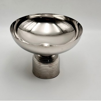 صحن تقديم معدنية فاخرة – تصميم أنيق وعصري25×25×19سم 