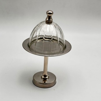 صحن تقديم معدنية فاخرة – تصميم أنيق وعصري13×13×11سم