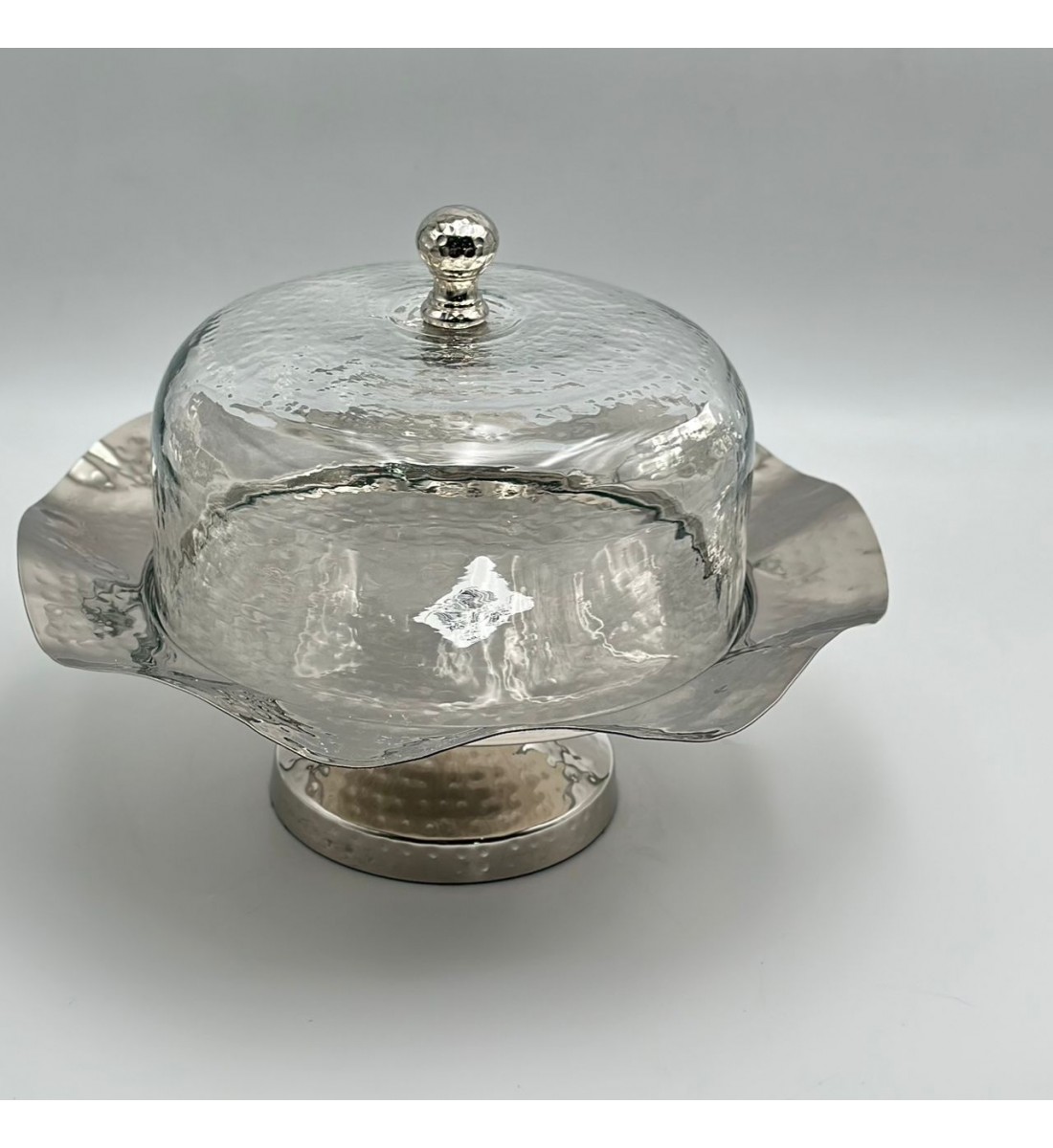 صحن تقديم كيك بغطاء 30×30×20سم