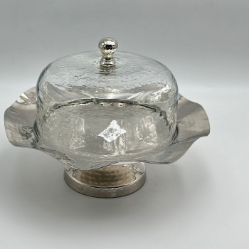 صحن تقديم كيك بغطاء 30×30×20سم