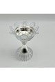 مبخرة كريستال بتصميم بيضة على قاعدة19×12×12سم