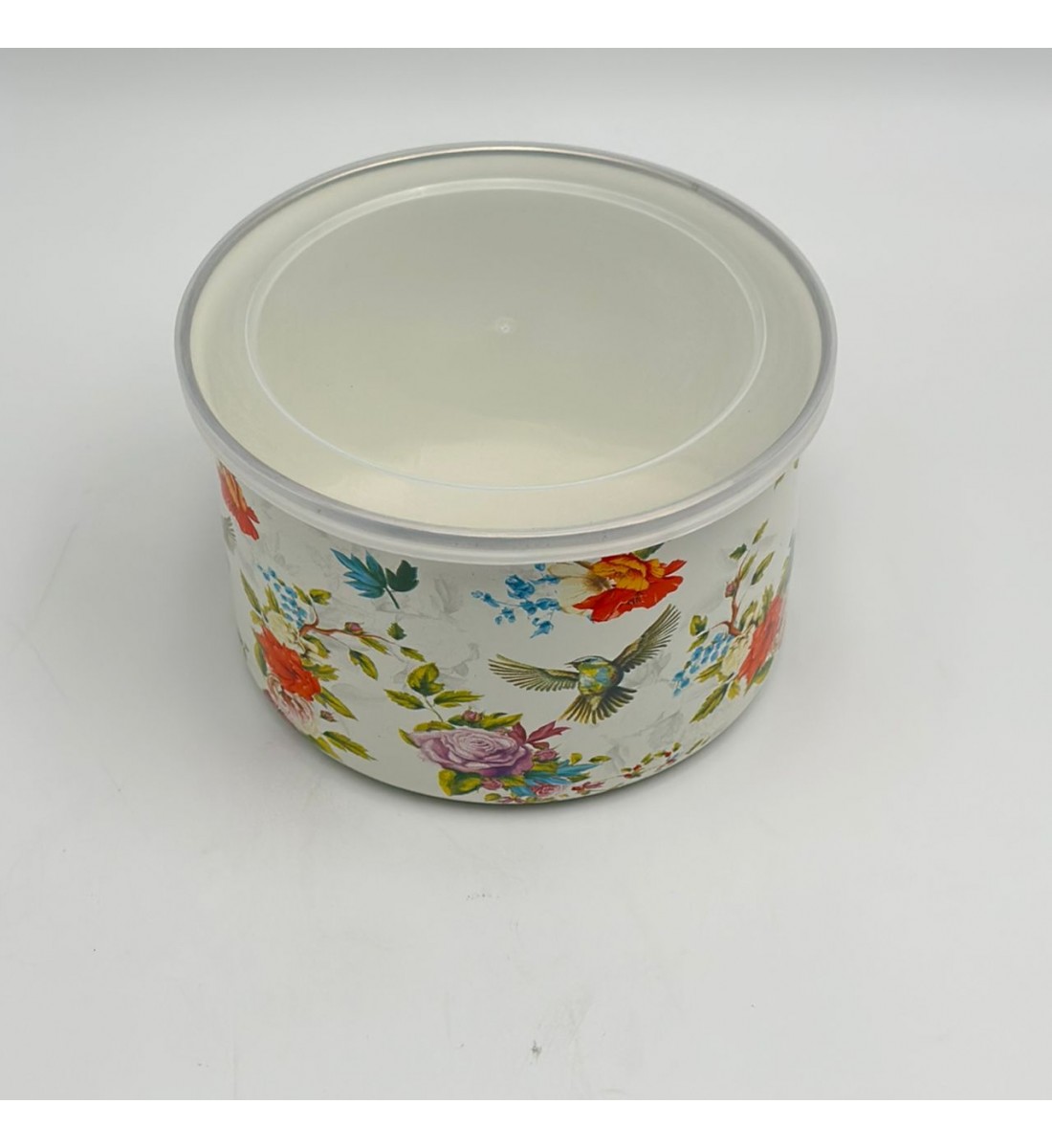 حافظة مدور بغطاء 15×15×9سم