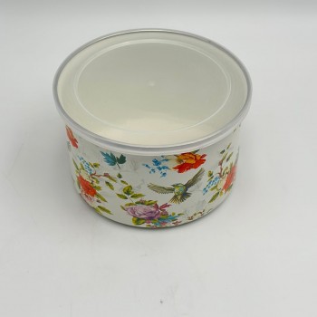 حافظة مدور بغطاء 15×15×9سم