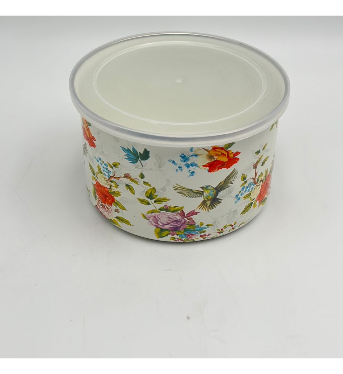 حافظة مدور بغطاء 15×15×9سم