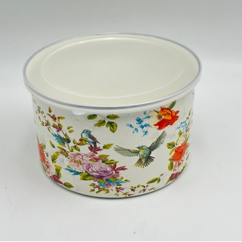 حافظة مدور بغطاء 19×19×11سم 