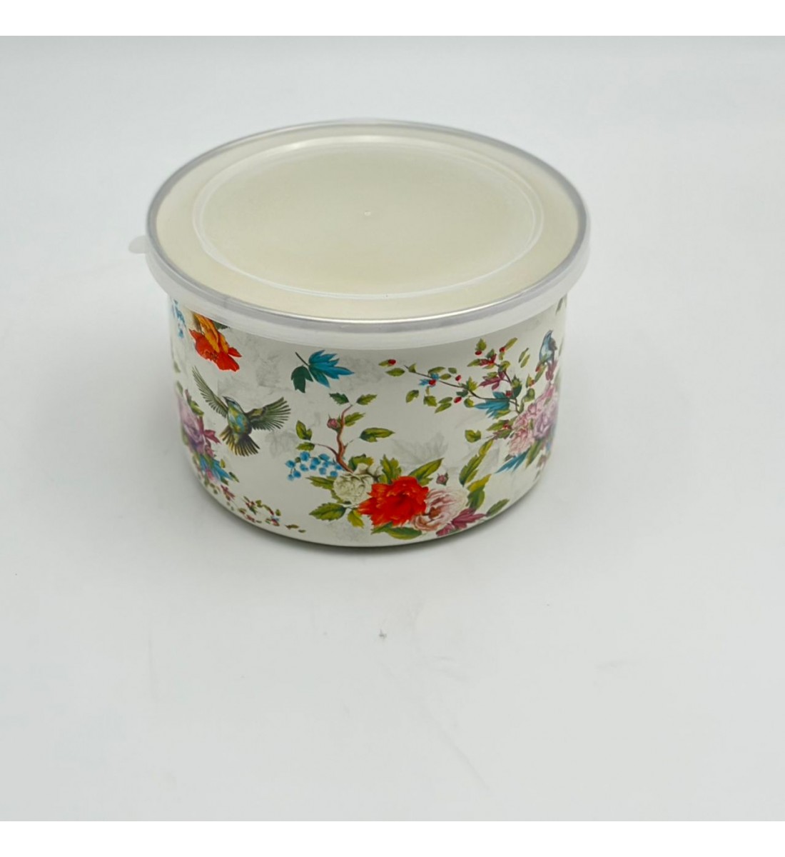 حافظة مدور بغطاء13×13×8سم