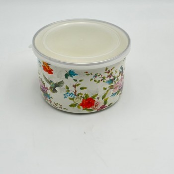 حافظة مدور بغطاء13×13×8سم