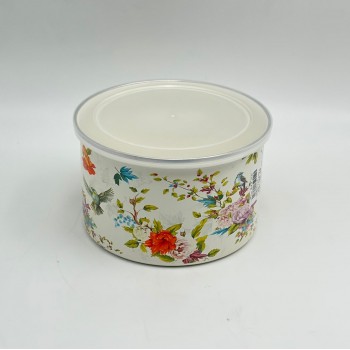 حافظة مدور بغطاء17×17×10سم 