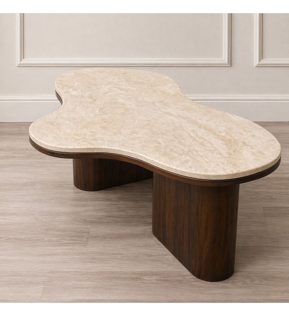 طاوله رئيسية مفرده بتصميم مميز وفاخر سطح رخام115×66×42سم 