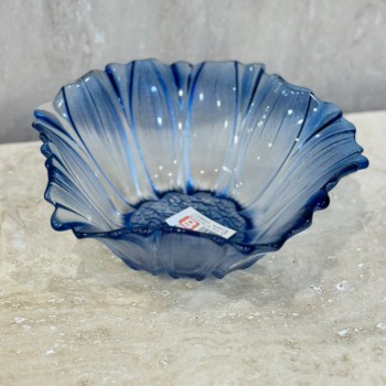 صحن التقديم الزجاجي مصمم لتقديم الطعام بشكل أنيق وراقي 19×19×7سم 