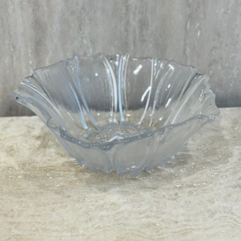 صحن التقديم الزجاجي مصمم لتقديم الطعام بشكل أنيق وراقي28×28×10سم