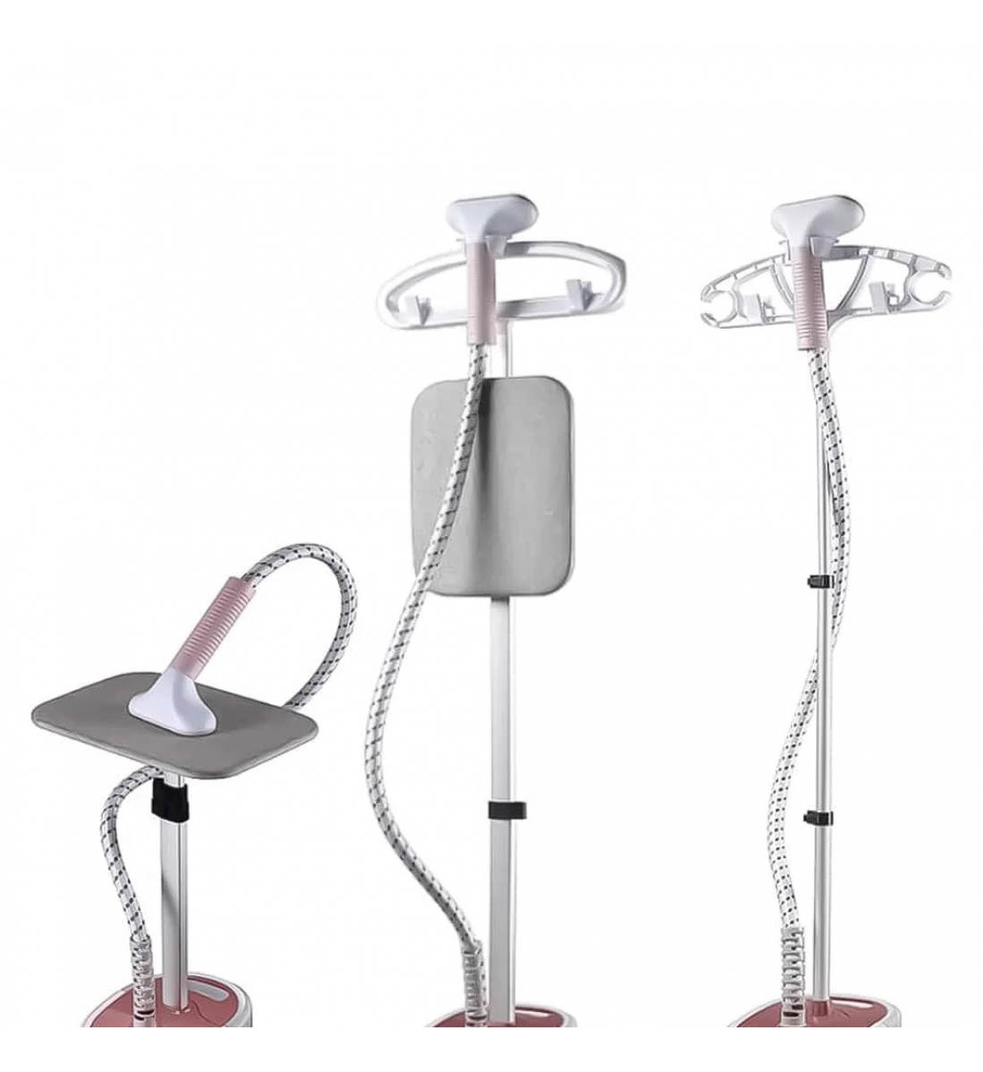 مكواة بخار للملابس بقوة 1800 وات بسعة 2 لتر، منزلية محمولة، 6 مستويات من البخار المستمر DLC-36429 - وردي