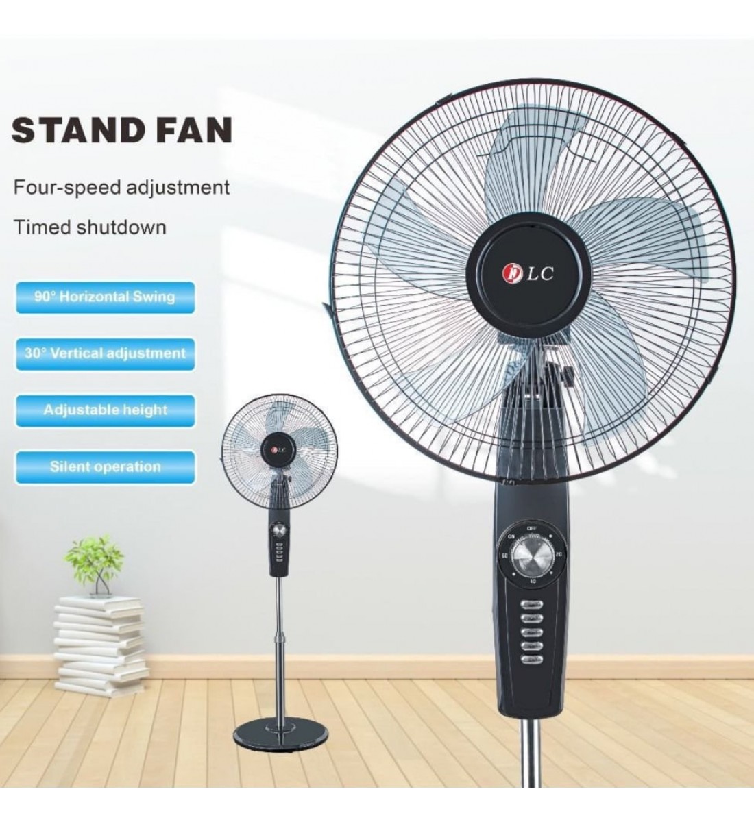 مروحة عامودية من دي ال سي - 55 واط