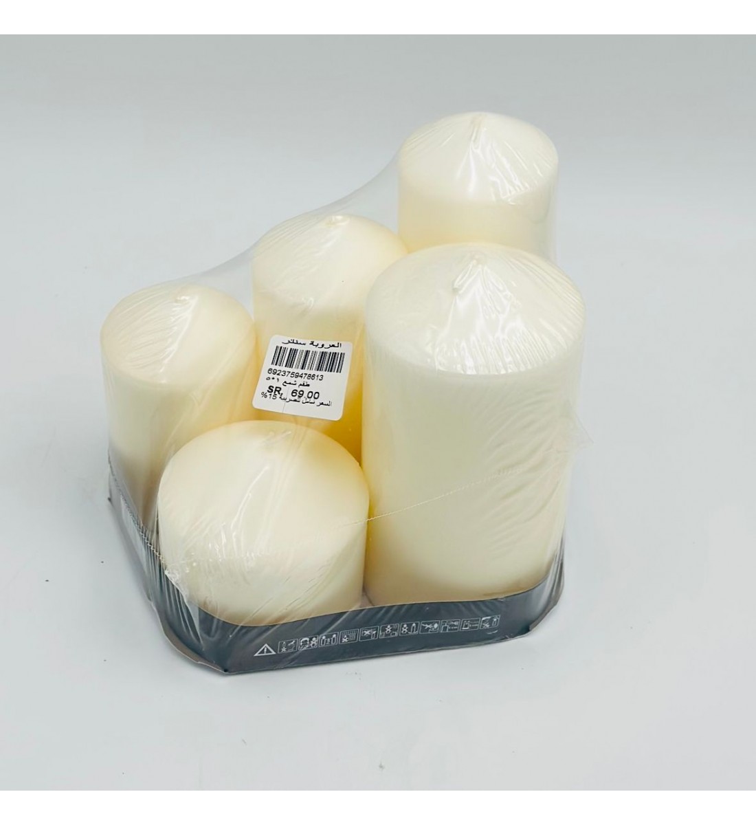 حزمة شموع غير معطّرة 1*5