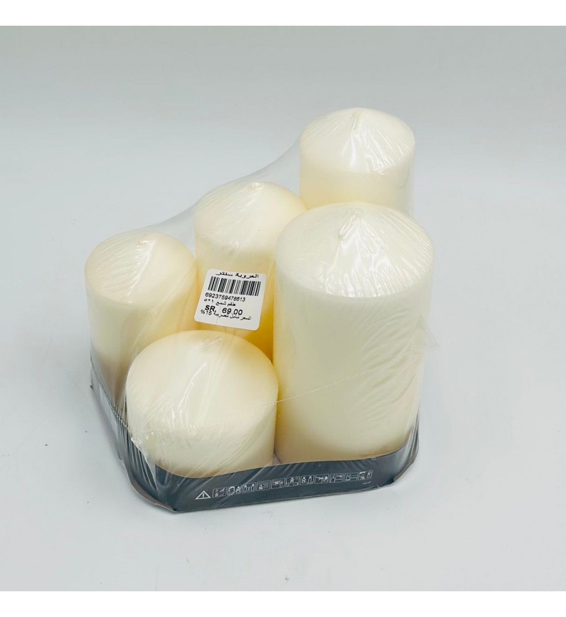 حزمة شموع غير معطّرة 1*5