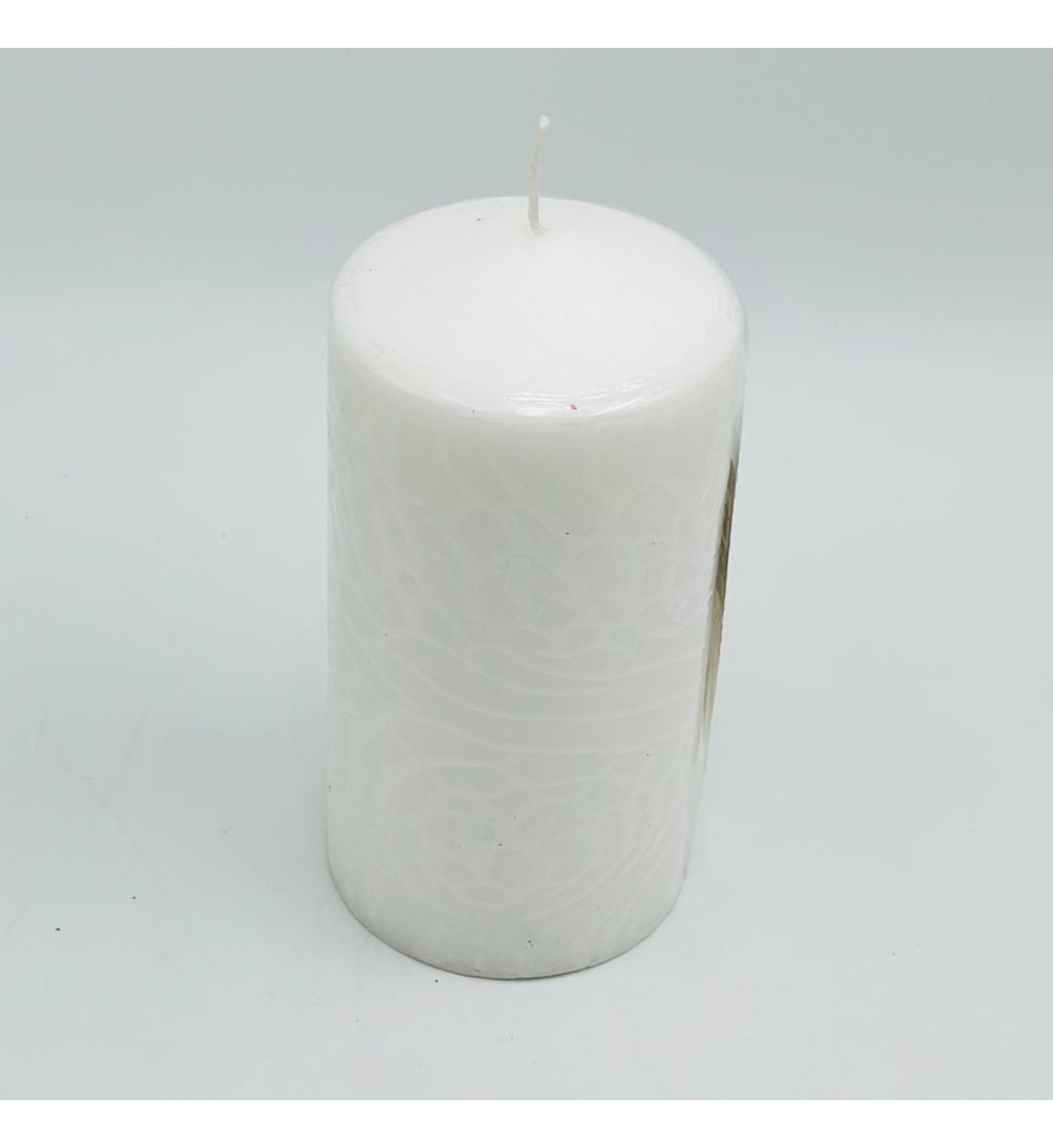 شمع غير معطّرة ابيض عريض