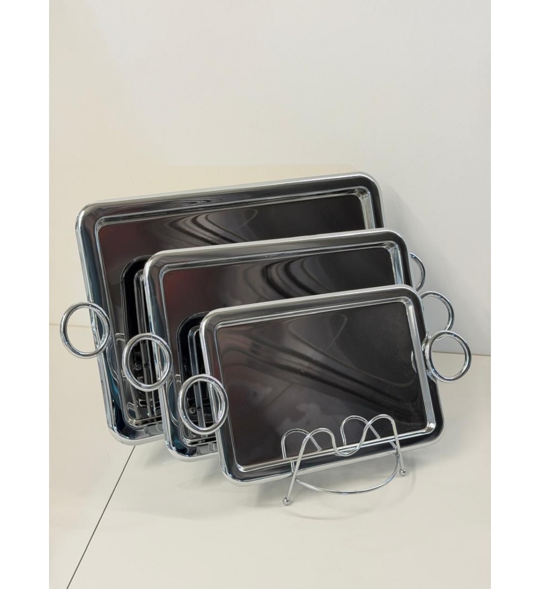 طقم تباسي استيل 3حبات 